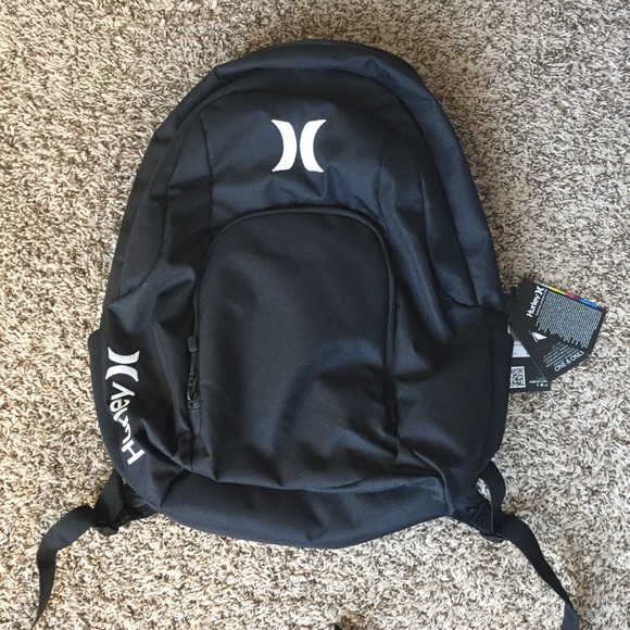 black hurley backpack
